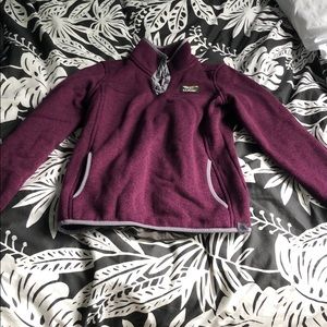 L L Bean purple thermal sweater